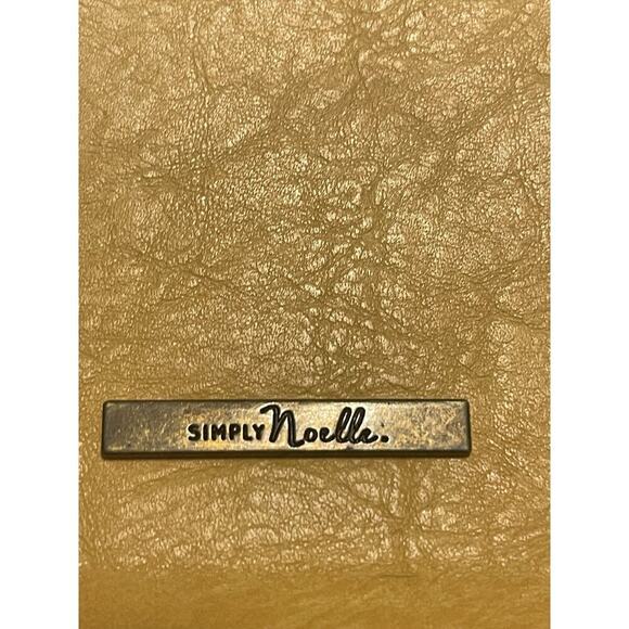 SIMPLY NOELLE Women's Crossbody Shoulder Bag Clutch Small Faux Leather Yellow - Picture 3 of 6